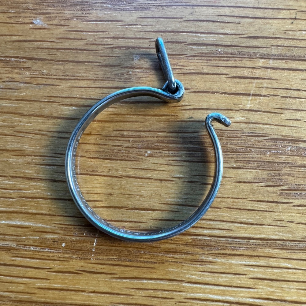 Vintage Ford Brewster Motors Inc Herrin ILL Return Postage Guaranteed Key Ring - Picture 3 of 10